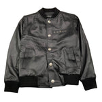 JOHN RICHMOND chiodo in pelle tinta unita con  bottoni Nero per Bambino RBA25230GB NERO JOHN RICHMOND 