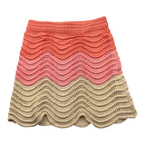 Fun & Fun Gonna Bicolre In Maglia per Bambina FJSK01618 BEIGE FUN & FUN 