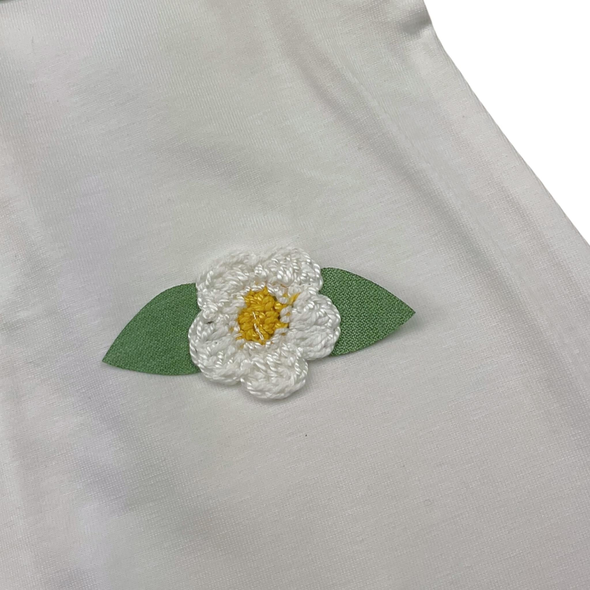 Ninnaoh Pagliaccetto Tinta Unita con Applicazioni per Neonata E25P54 BIANCO NINNAOH 