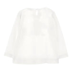 Monnalisa Shirt Girocollo tinta unita con Stampa Bianco per Neonata 39B609 BIANCO MONNALISA 