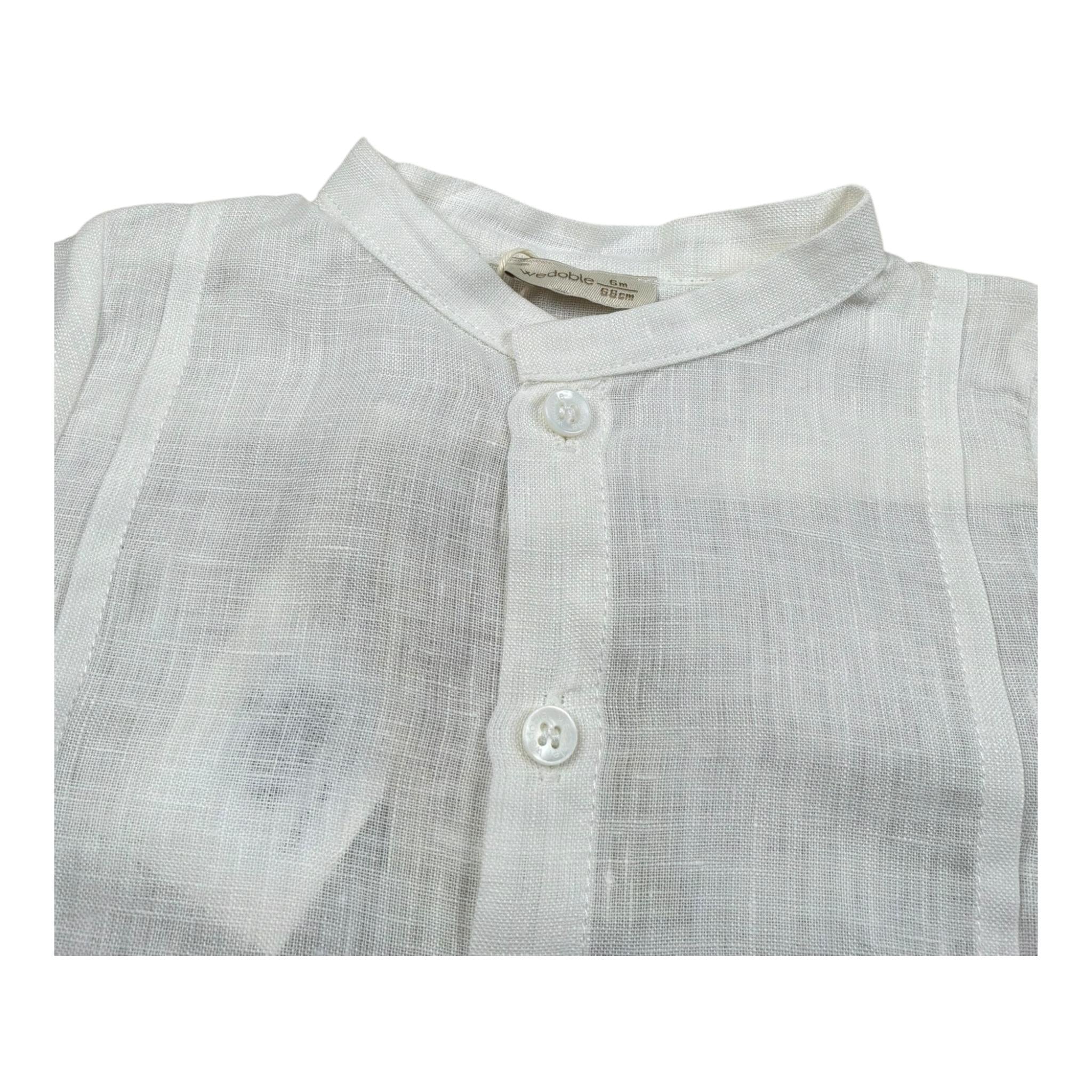 Wedoble Camicia Mezza Manica Tinta Uita per Neonato V2416914A PANNA WEDOBLE 