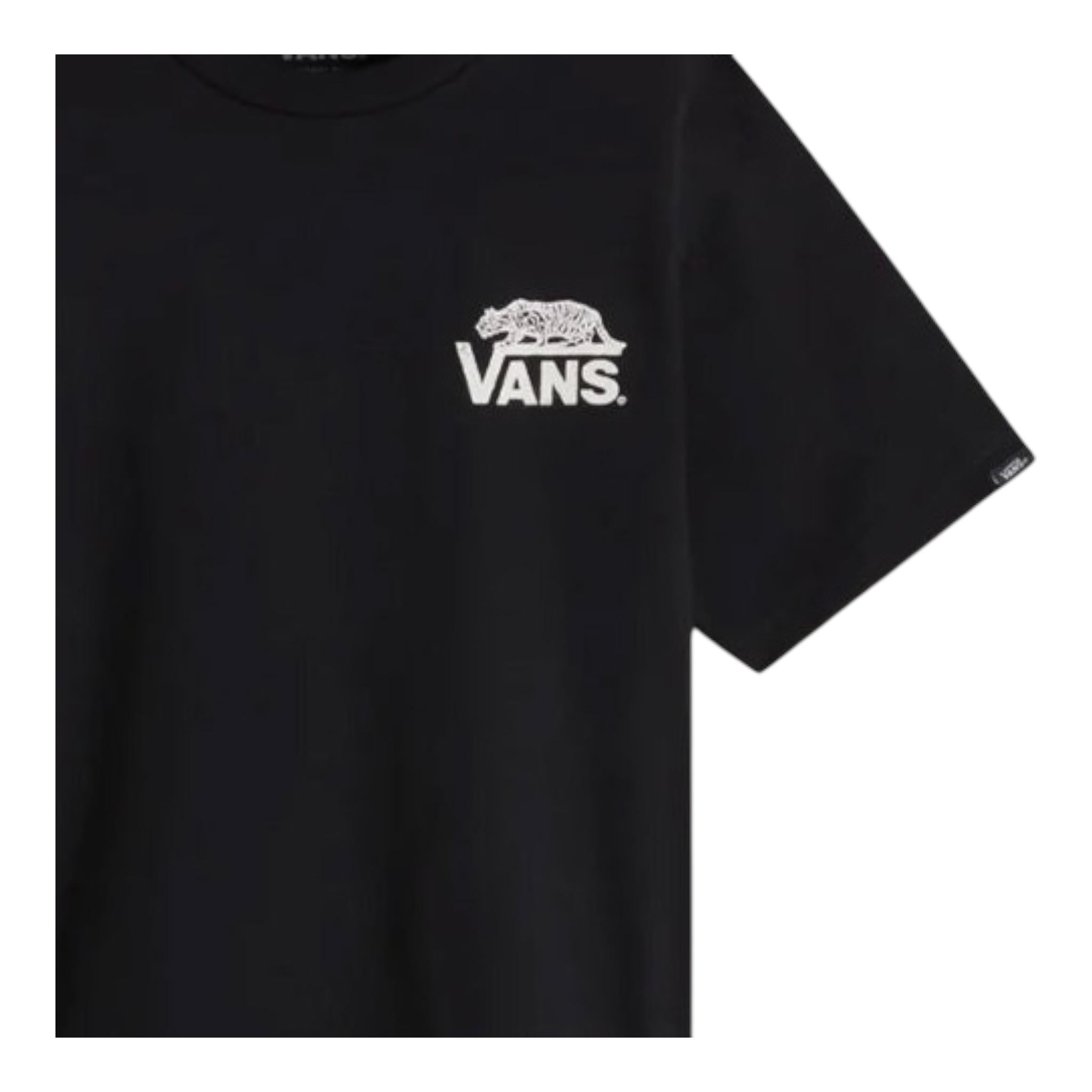 Vans T-Shirt Girocollo Tinta Unita con Stampa per Bambino VN000MK2BLK NERO VANS 