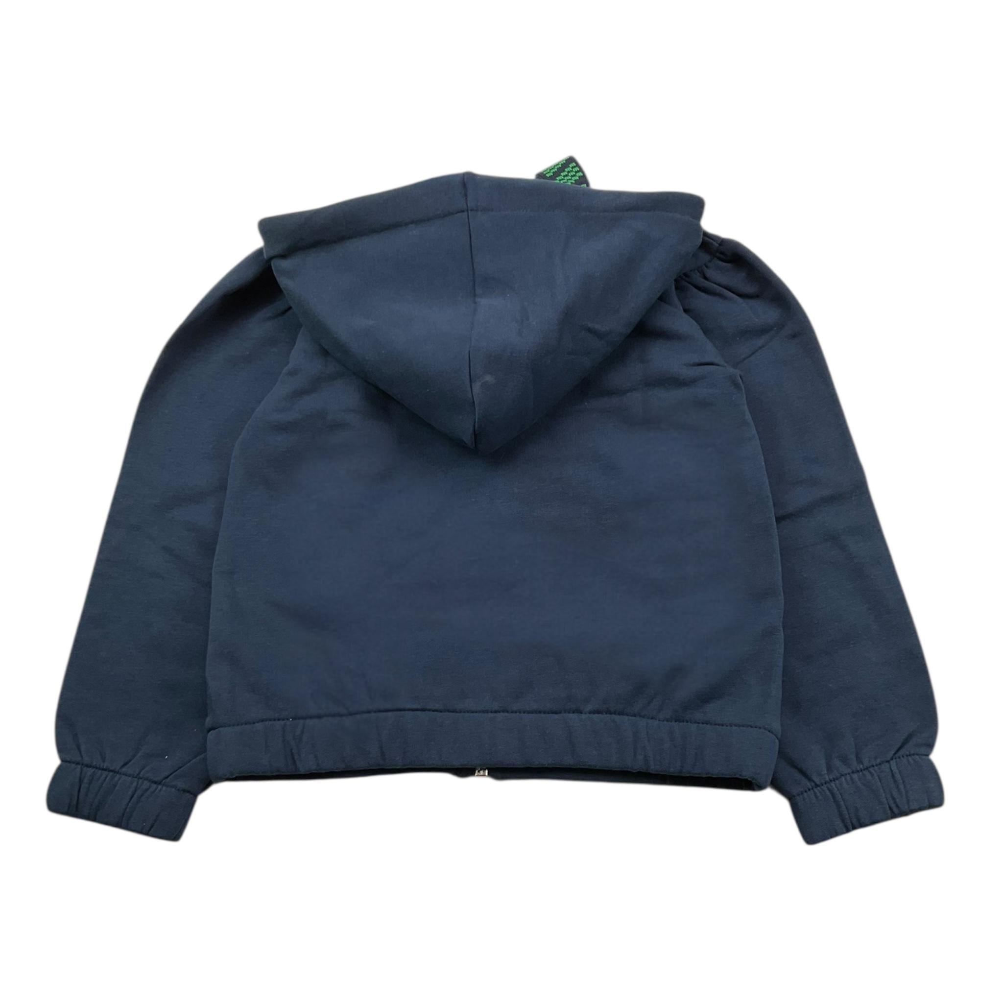 FRACOMINA felpa tinta unita con zip e cappuccio Blu per Bambino FM0641 BLU FRACOMINA 