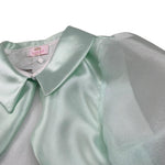 Isabel Coprispalle Tinta Unita con Trasparenze per Bambina IS23C279B VERDE ACQUA ISABEL 