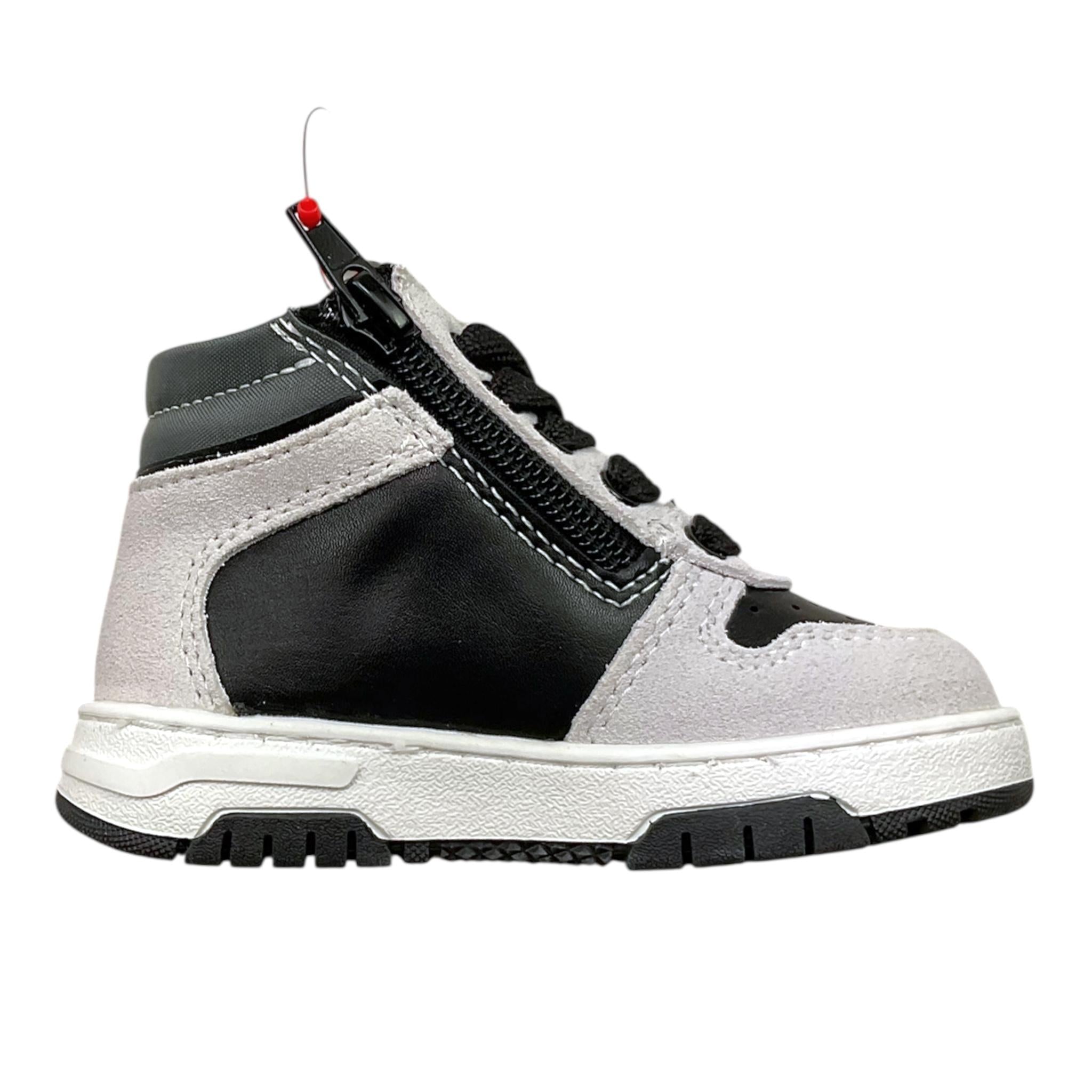 CESARE PACIOTTI sneakers bicolore con lacci e collo alto Nero per Neonato 43160 NERO CESARE PACIOTTI 