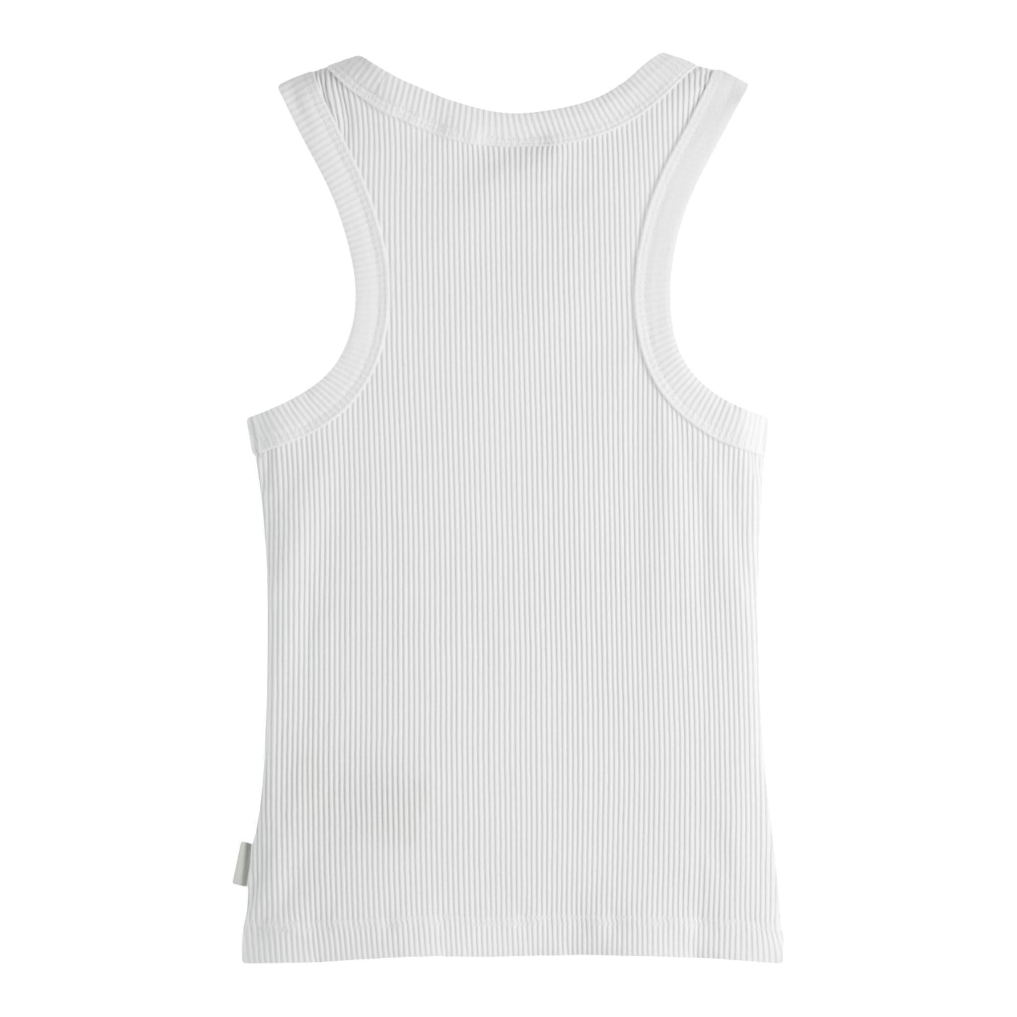 Scotch & Shrunk Canotta Tinta Unita A Costine per Bambino 179374 BIANCO SCOTCH & SHRUNK 
