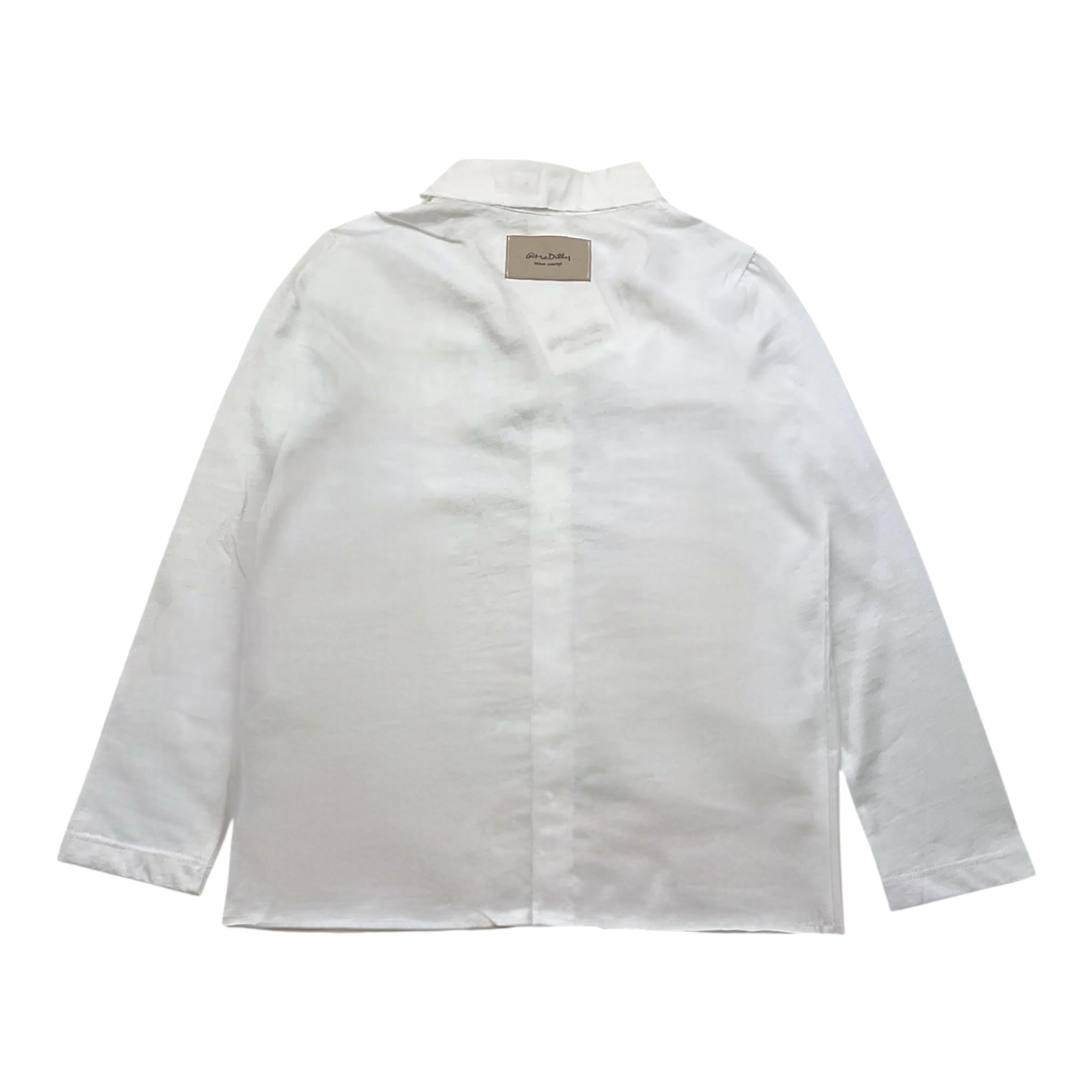 @MADILLY camicia tinta unita manica lunga Bianco per Bambino 02018 BIANCO @MADILLY 