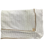 LA STUPENDERIA coperta bicolore con finti bottoni Bianco per Neonato TBCO60 BIANCO LA STUPENDERIA 