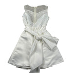 Magnifica Lulu Abito Cerimonia Giromanica Tinta Unita per Bambina AGATHA BIANCO MAGNIFICA LULU 