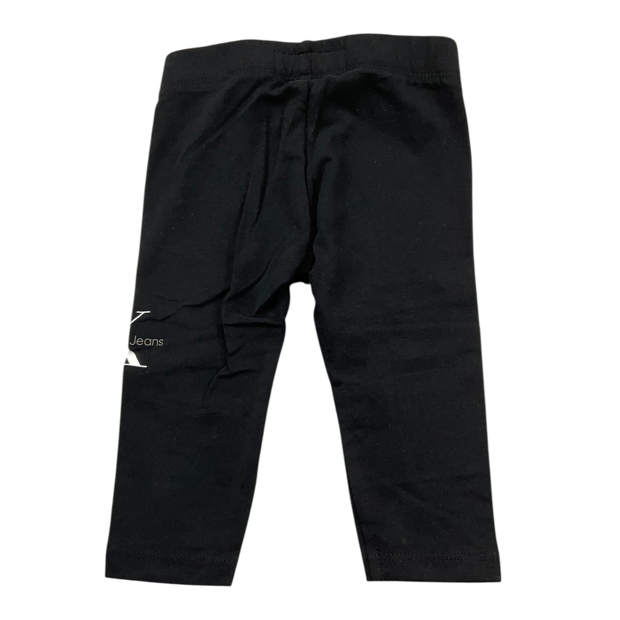 Calvin Klein Leggins Tinta Unita con Elastico In Vita per Bambina IN0IN00081 NERO CALVIN KLEIN 