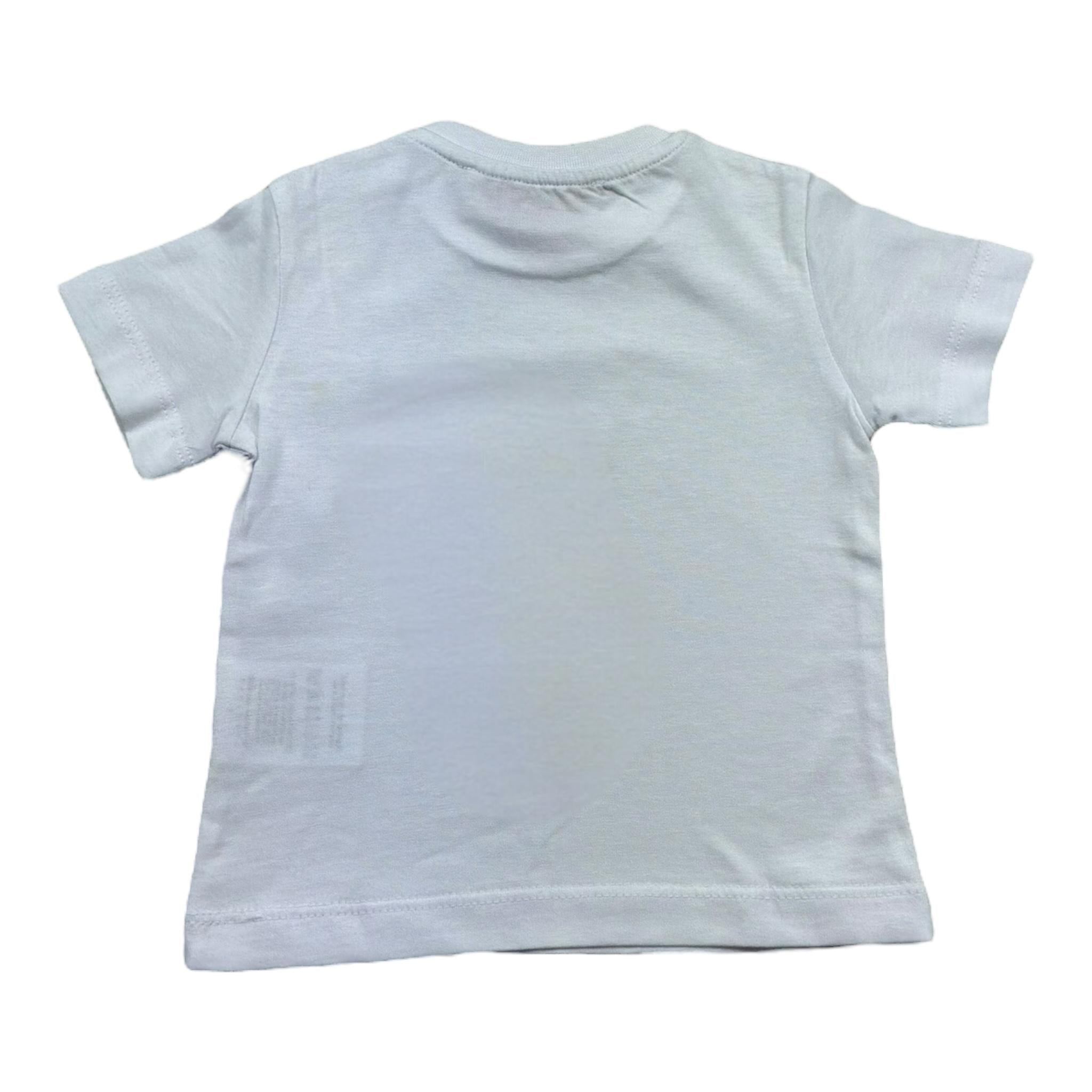 Cesare Paciotti T-Shirt Girocollo Tinta Unita con Stampa per Neonato TSP5155BX BIANCO CESARE PACIOTTI 