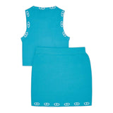 Twinset Completo 2 Pezzi Gonna-Canotta per Bambina 241GJ3011 AZZURRO TWINSET 