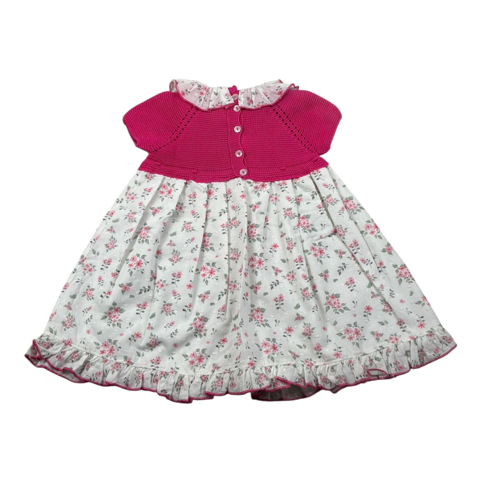 Juliana Abito Bicolore Mezza Manica Bianco per Neonata 25119 BIANCO JULIANA 