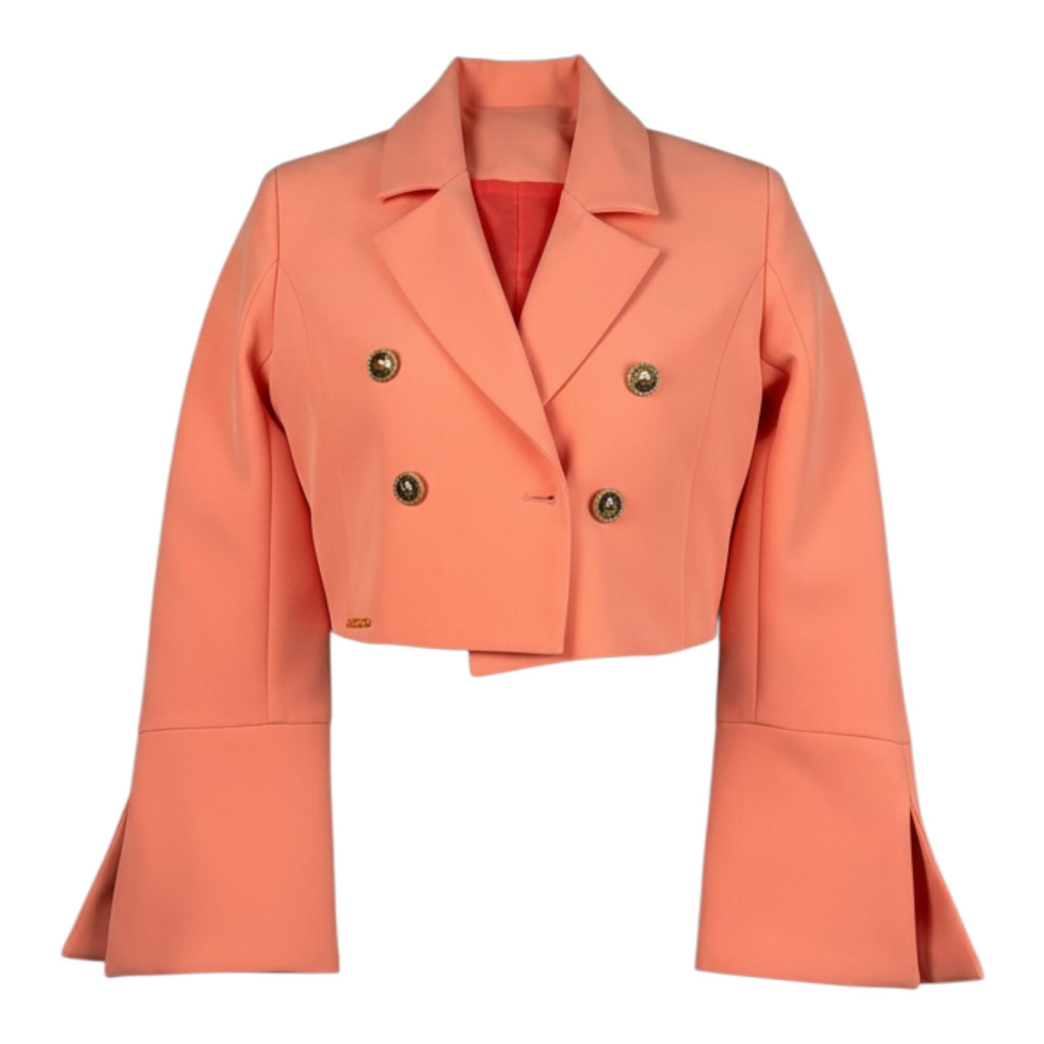 Marc Ellis Giacca Tinta Unita con Bottoni per Bambina JMJJK01222 PESCA MARC ELLIS 