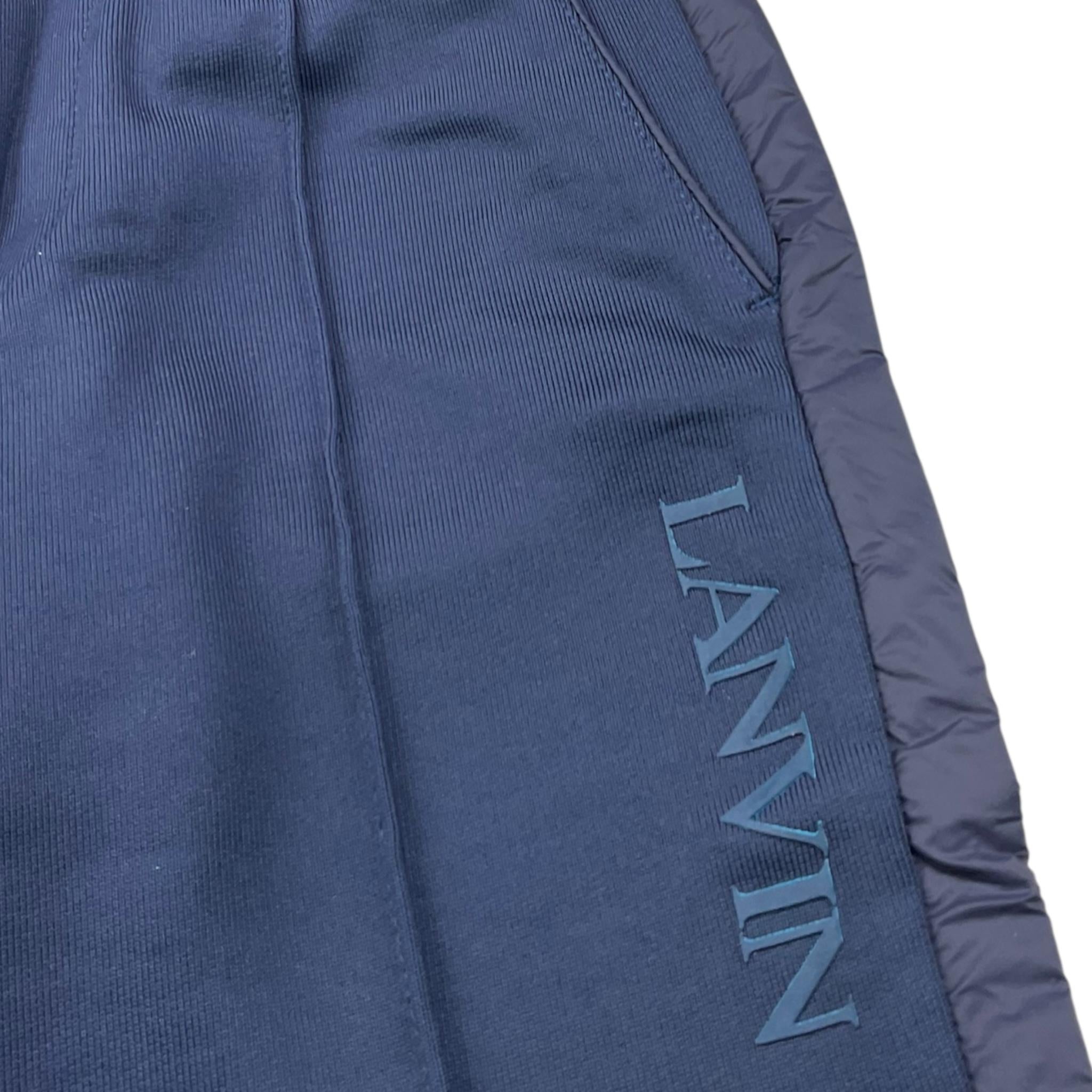 Lanvin Pantalone Tinta Unita con Elastico In Vita per Bambino N30075 BLU LANVIN 
