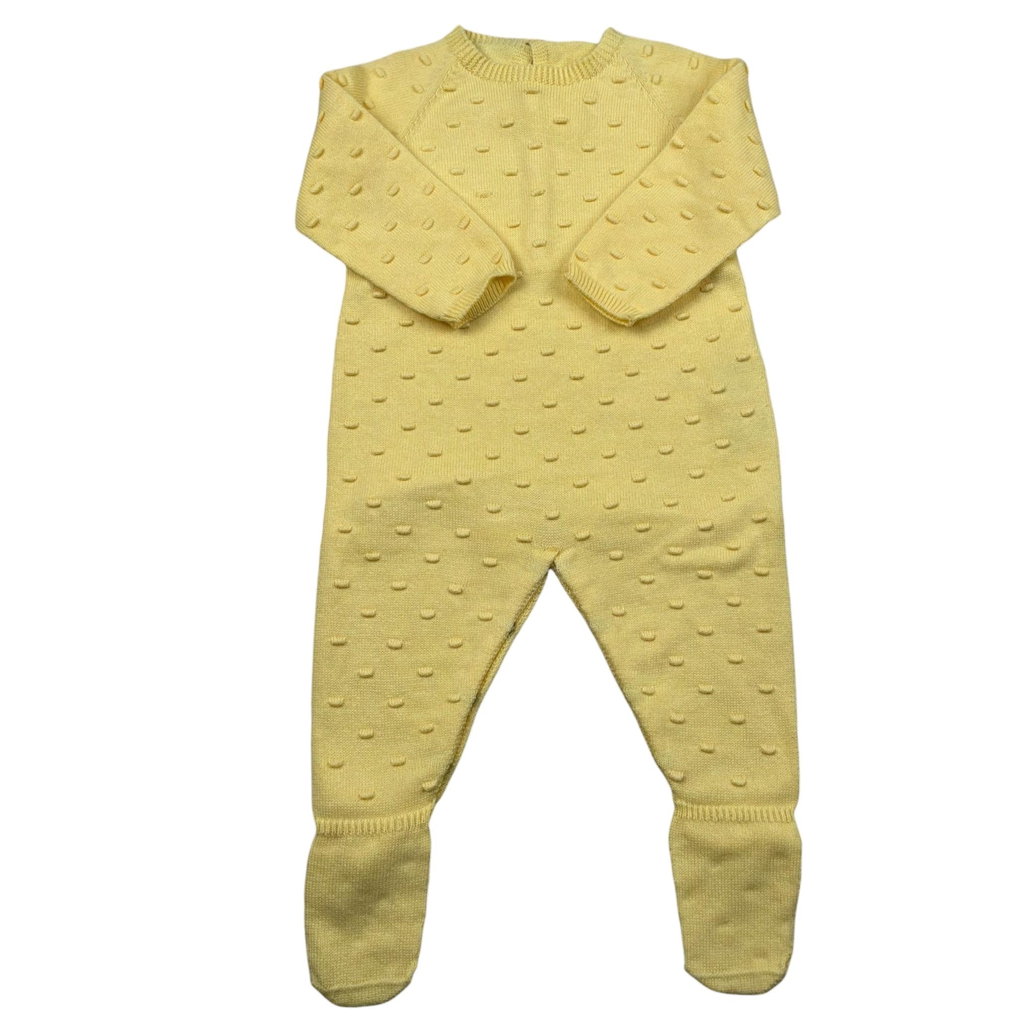 Wedoble Tutina Manica Lunga Tinta Unita per Neonato V2406346A GIALLO WEDOBLE 