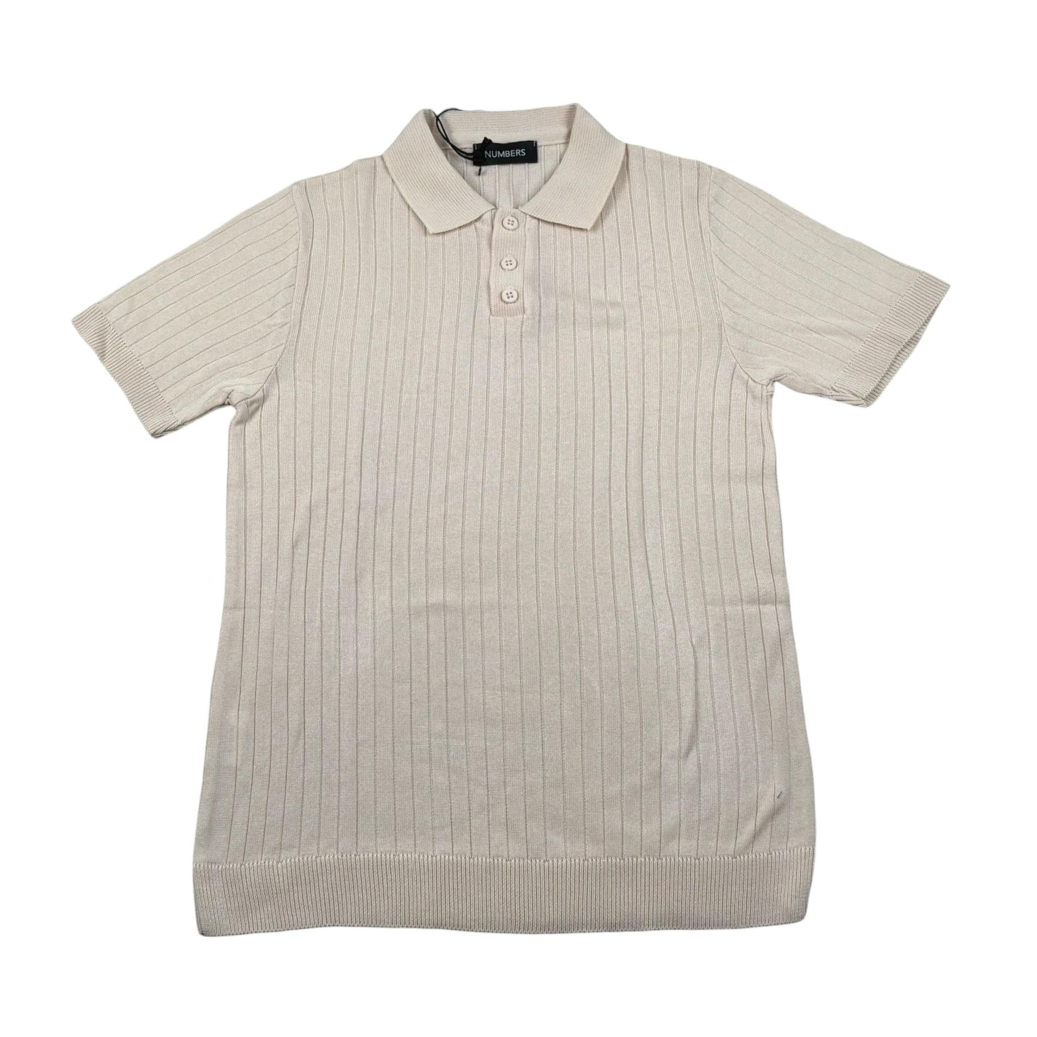 Numbers Polo Mezza Manica Tinta Unita per Bambino FIL08 BEIGE NUMBERS 