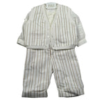 Marlu' Completo 3 Pezzi Camicia-Pantalone-Gilet per Neonato EM60461 PANNA MARLU' 