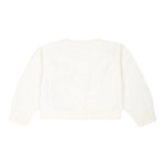 MOSCHINO cardigan tinta unita con applicazione Panna per Neonata MDW014 PANNA MOSCHINO 