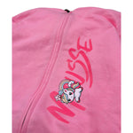 Mousse Felpa Tinta Unita con Zip E Cappuccio per Bambina UNILEOPINKK ROSA MOUSSE 