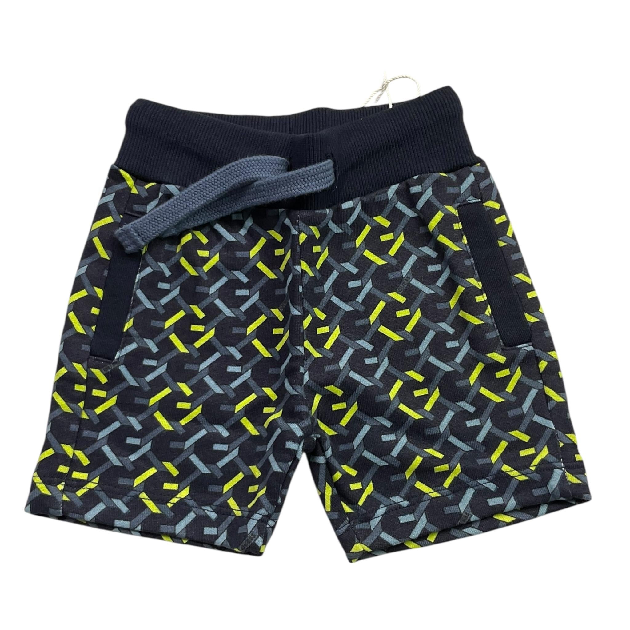 Guess Bermuda Tinta Unita con Fantasia per Neonato N5RD07KA6R4 BLU GUESS 