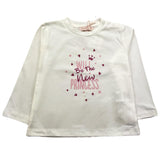 PLEASE shirt girocollo tinta unita cn stampa  Bianco per Neonata ML23030G65 BIANCO PLEASE 