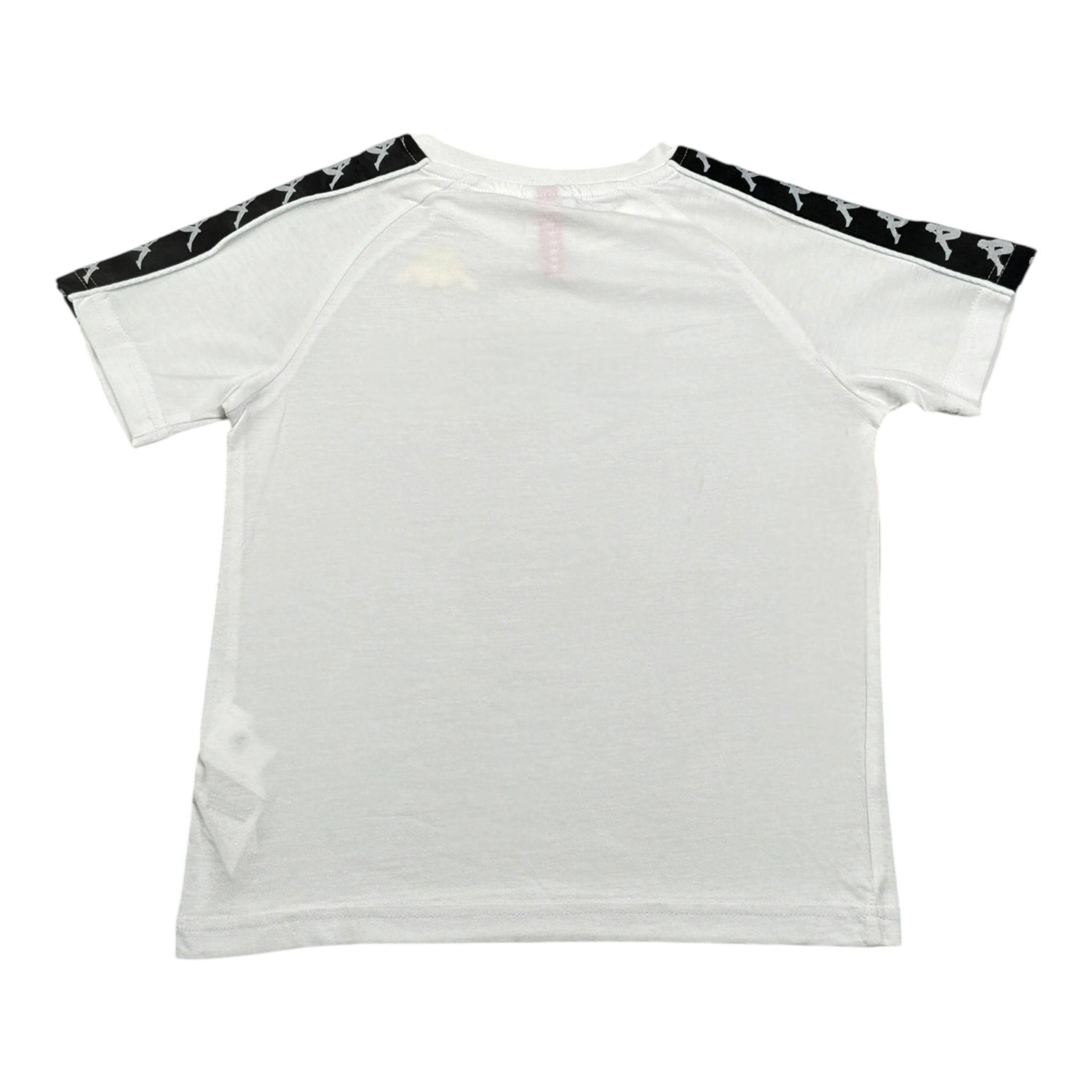 Kappa T-Shirt Girocollo tinta unita con Logo Bianco per Bambino 174934 BIANCO KAPPA 