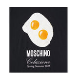 Moschino T-Shirt Girocollo Tinta Unita con Stampa per Bambino HRM050X NERO MOSCHINO 
