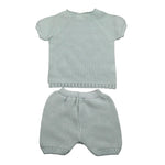 Juliana Completo 2 Pezzi T-Shirt Maglia-Culotte per Neonato 25071 VERDE ACQUA JULIANA 