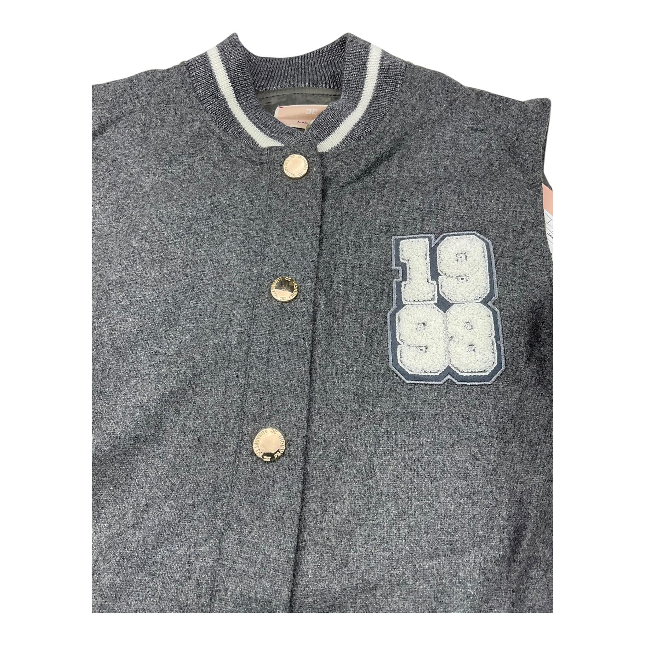 ELISABETTA FRANCHI abito giromanica tinta unita con bottoni Grigio per Bambina EFAB548 GRIGIO ELISABETTA FRANCHI 