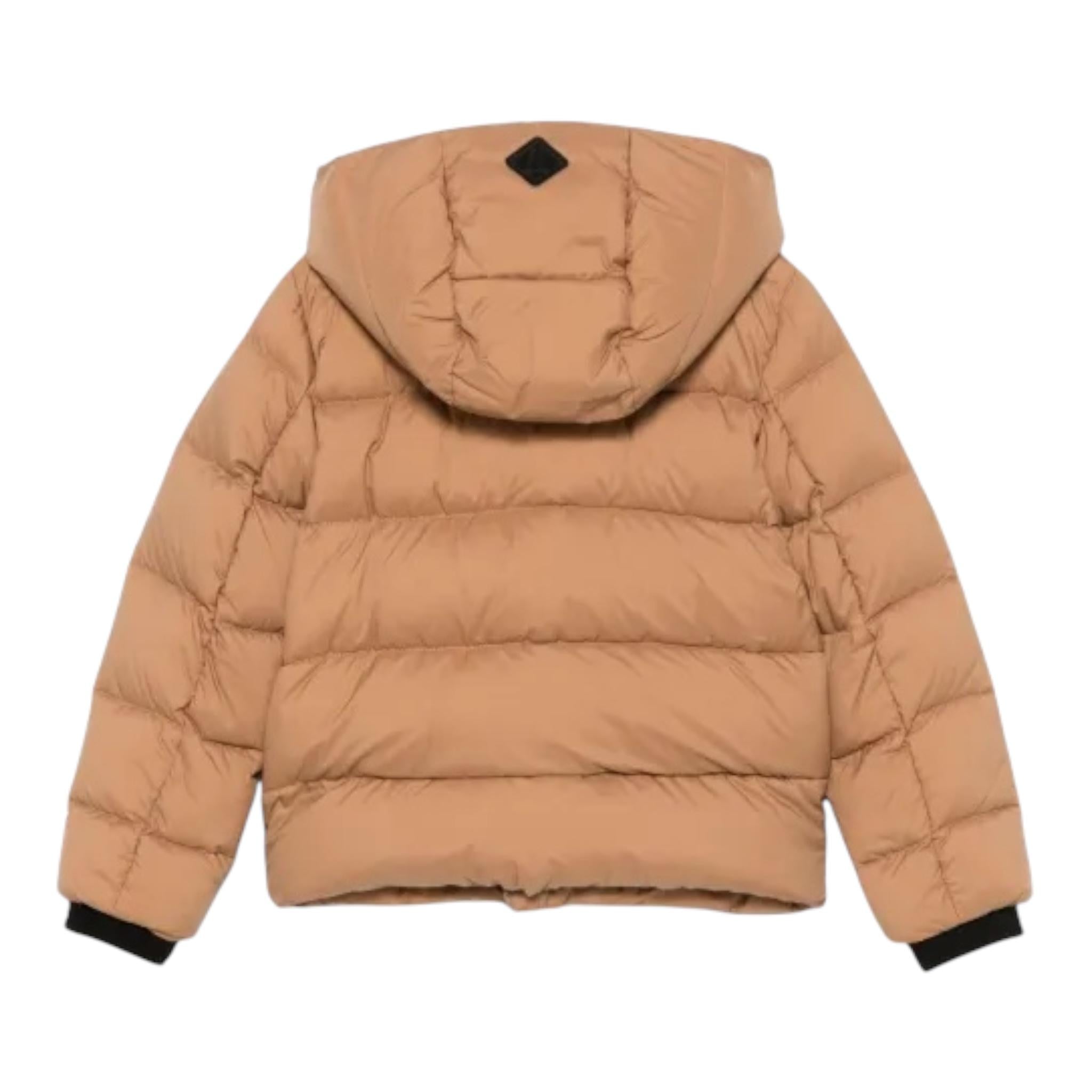 HERNO giubbino tinta unita con cappuccio Cammello per Bambino PI000025X CAMMELLO HERNO 