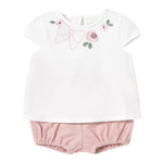 Mayoral Completo 4 Pezzi 2 T-Shirt-2 Culotte per Neonata 166327 ROSA MAYORAL 