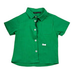 Daniele Alessandrini Camicia Tinta Unita Mezza Manica per Neonato 1296C00224XX VERDE DANIELE ALESSANDRINI 