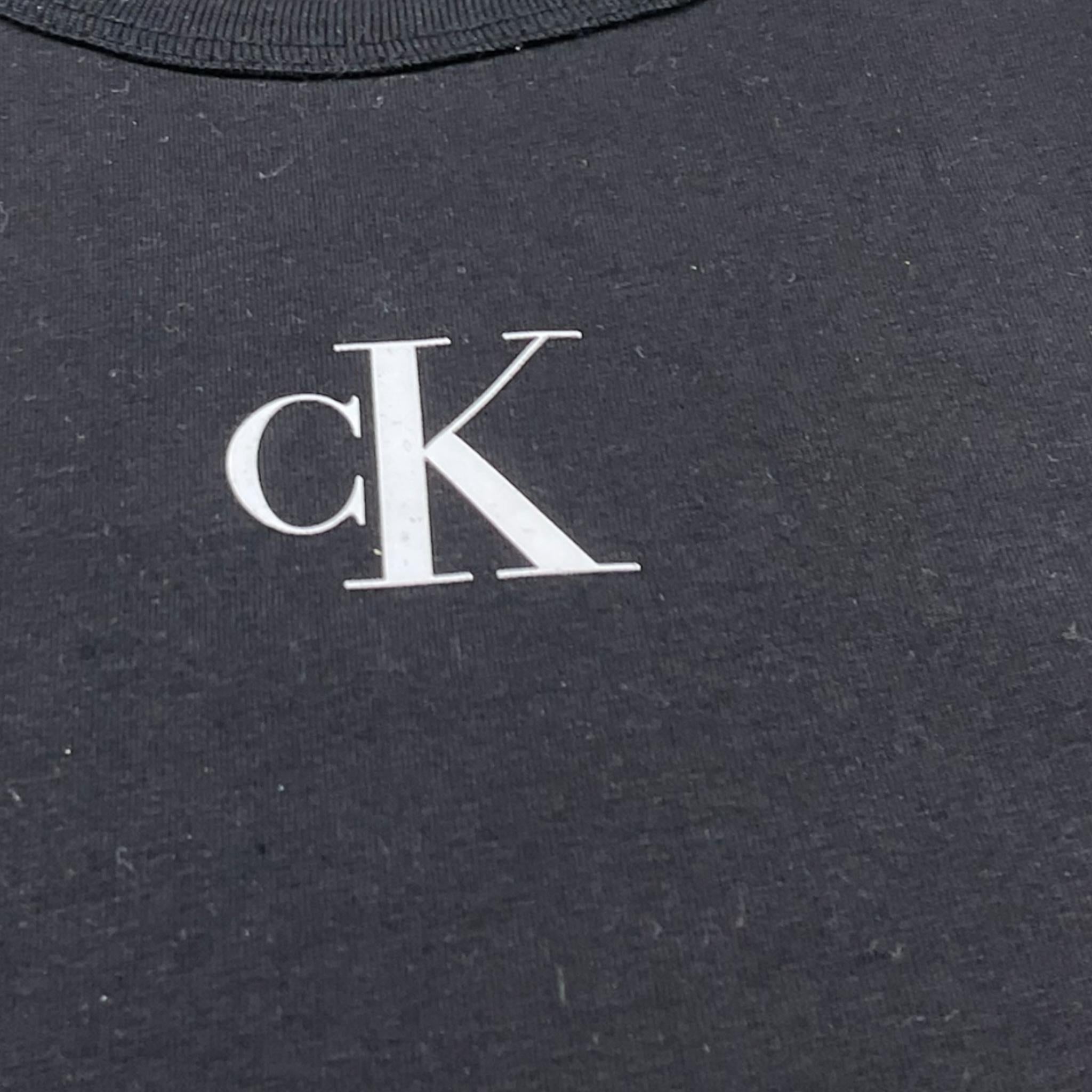 Calvin Klein Canotta Tinta Unita con Logo per Bambina IG0IG02435 NERO CALVIN KLEIN 