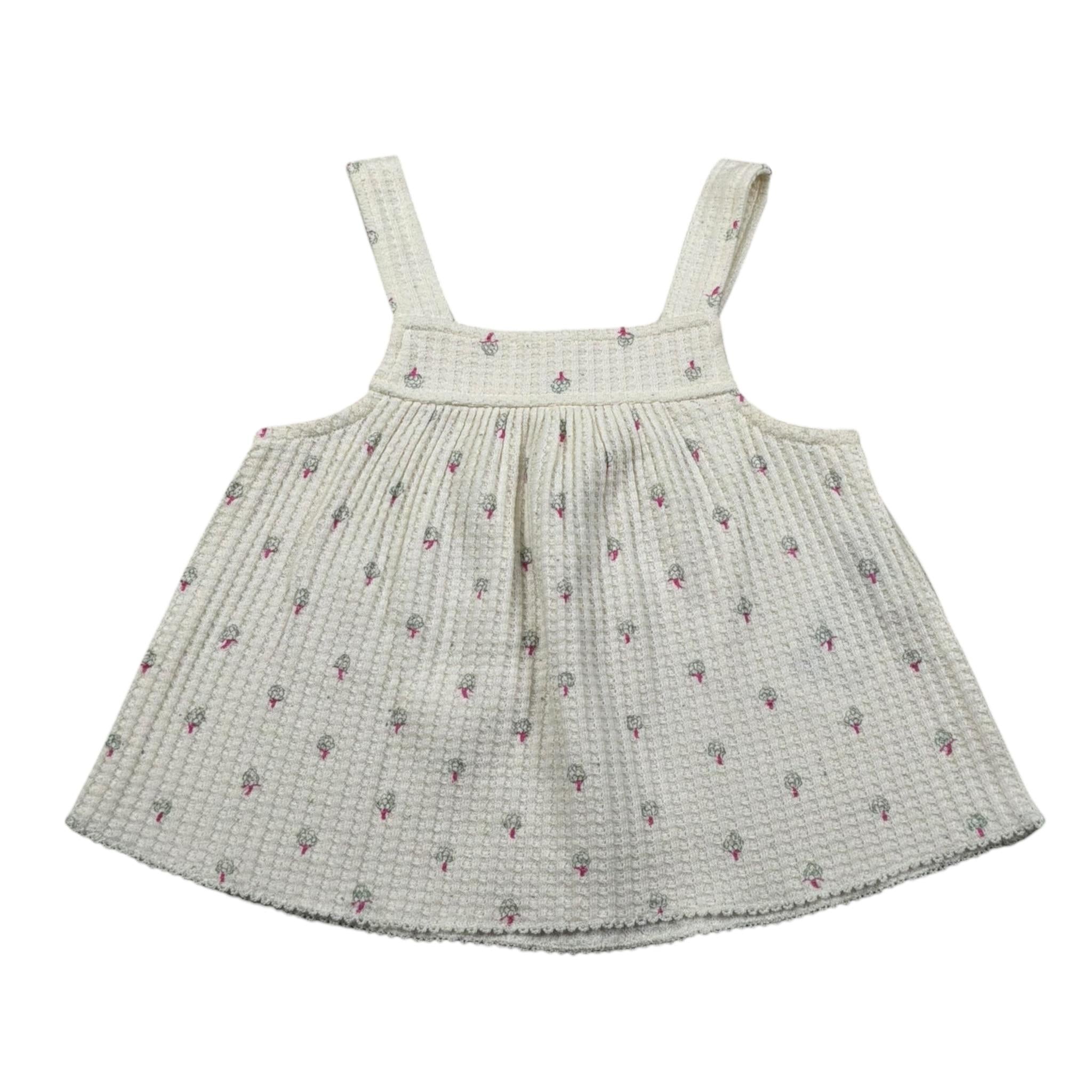 Play Up Canotta Tinta Unita con Stampe per Neonata PA022AQ11150 PANNA PLAY UP 