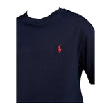 Ralph Lauren T-Shirt Girocollo Tinta Unita con Logo per Bambino 322832904037 BLU RALPH LAUREN 