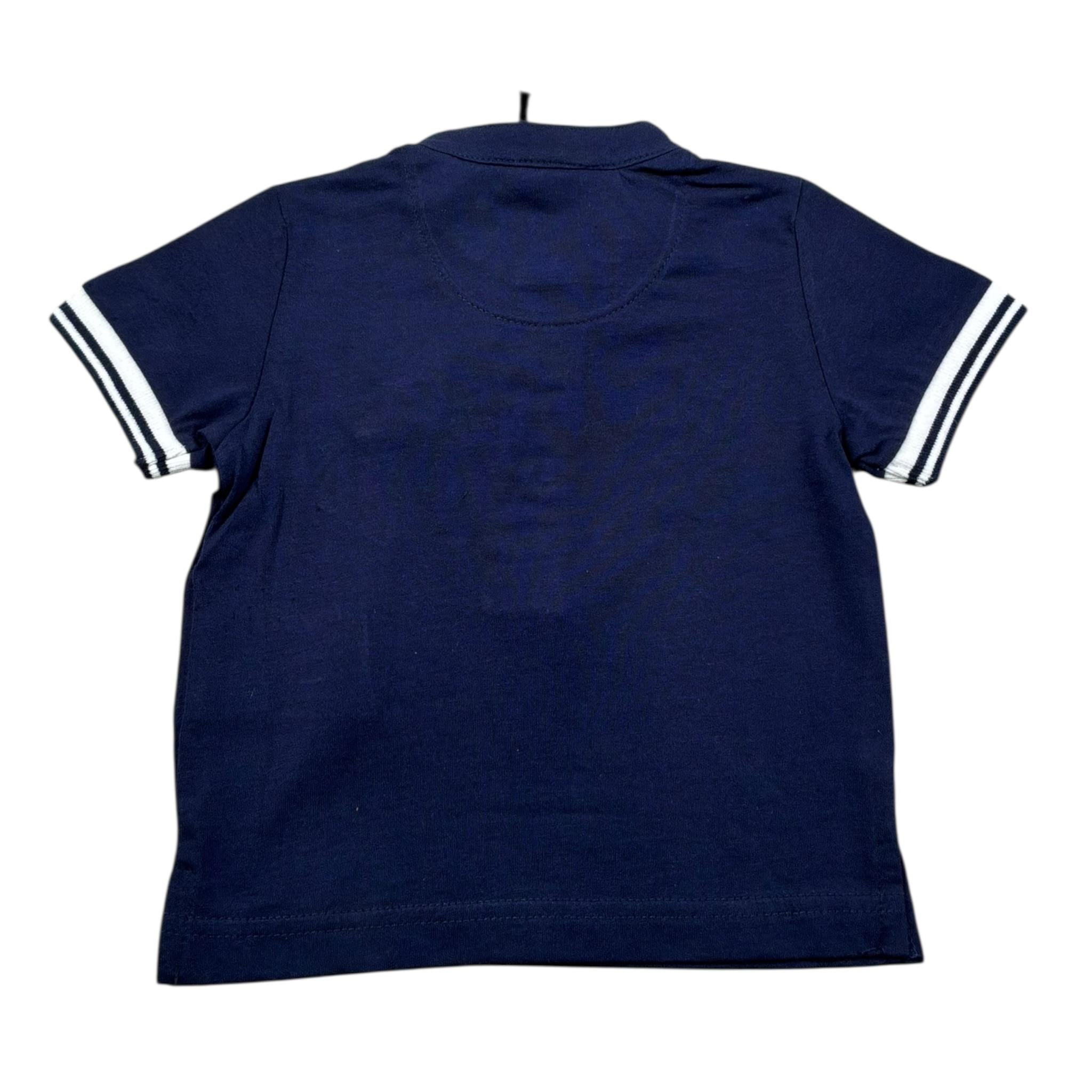 Sarabanda Polo Mezza Manica Tnta Unita con Taschino per Neonato 0J510 BLU SARABANDA 