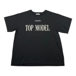 DOLCE & GABBANA t-shirt girocollo tinta unita con stampa in contrasto Nero per Bambino L5JTHM NERO DOLCE & GABBANA 