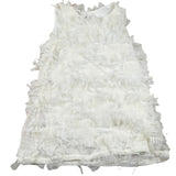 Please Abito Tinta Unita con Tulle per Bambina AB25290G73 PANNA PLEASE 