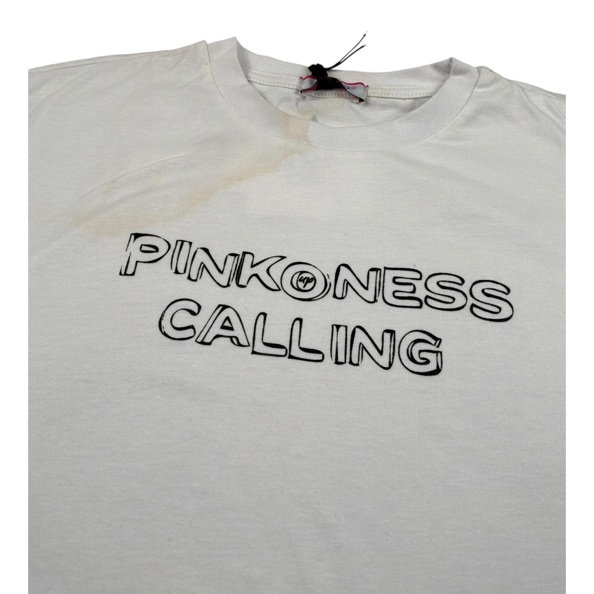Pinko T-Shirt Girocollo tinta unita con Logo Bianco per Bambina 029830 BIANCO PINKO 