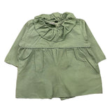 ZERO AMPERE camicia manica lunga tinta unita con colletto Verde per Neonata RIO VERDE ZERO AMPERE 