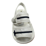 Aletta Sandalo Tinta Unita con Fantasia per Neonato STH2071 BIANCO ALETTA 