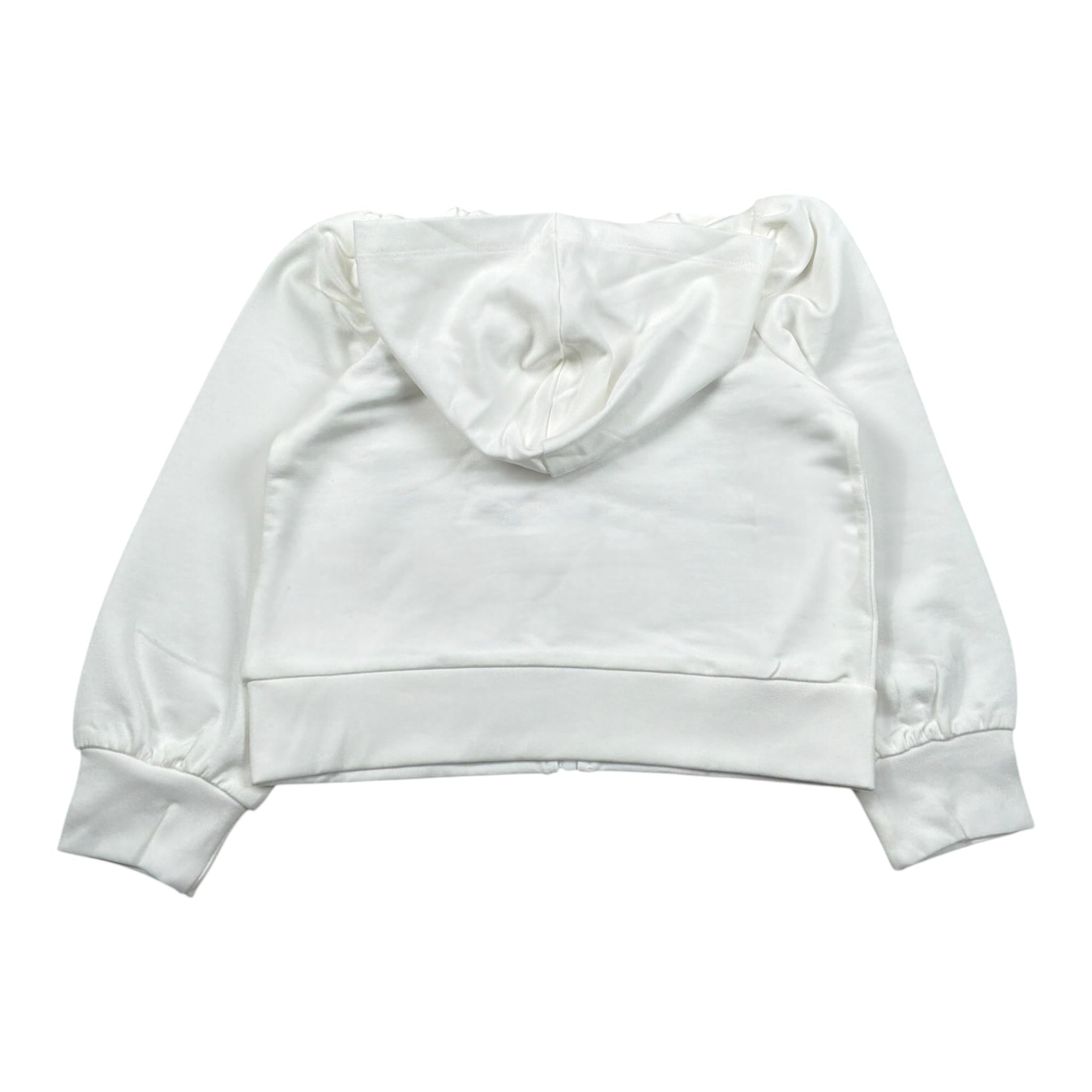 Liu Jo Felpa Chiusa con Cappuccio tinta unita Bianco per Bambina KA5016X BIANCO LIU JO 