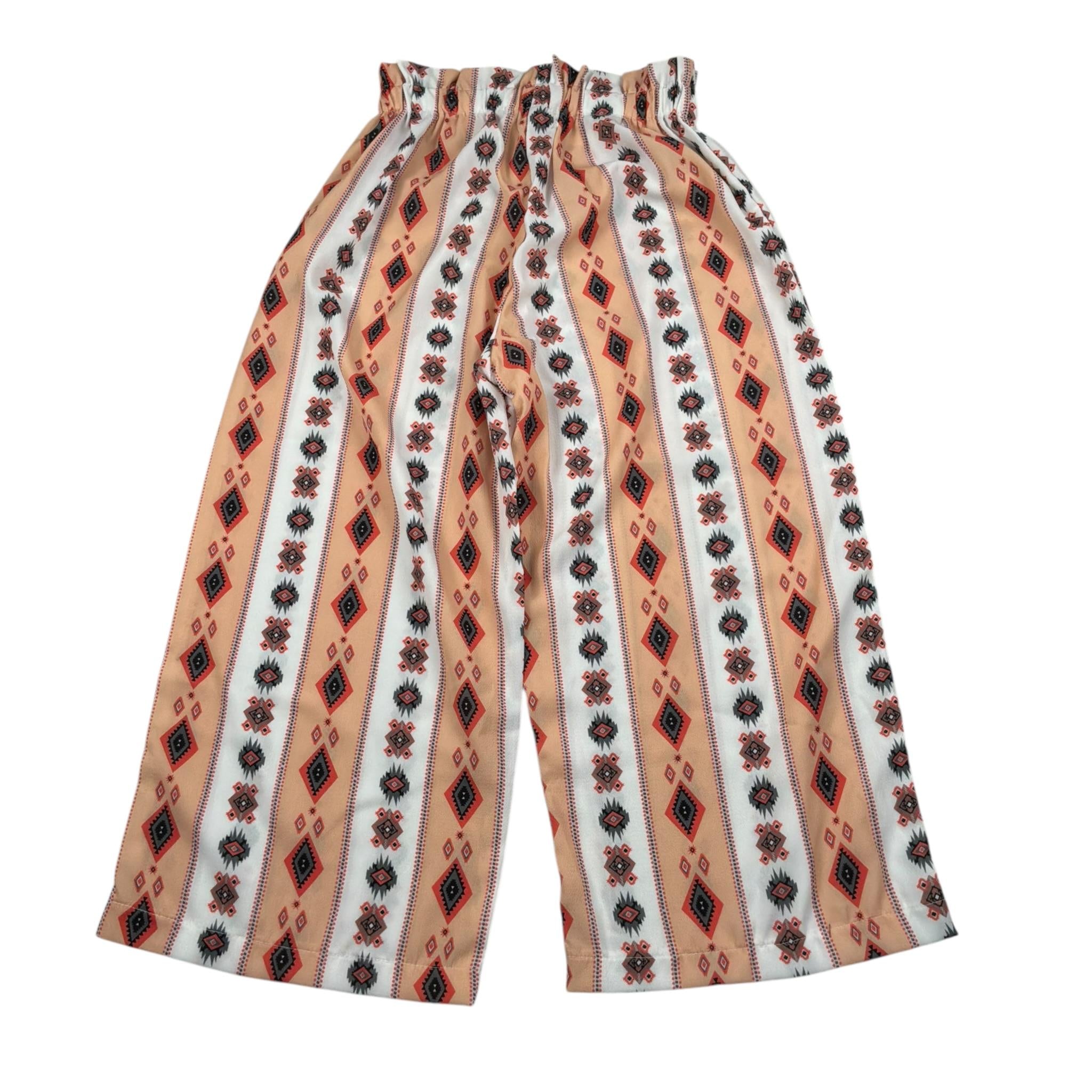 Funky Pantalone Modello Palazzo Stampa Fantasia Multicolor per Bambina PNTF MULTICOLOR FUNKY 