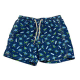 Saint Barth Costume Tinta Unita con Stampe Tartarughe per Bambino CSTMB BLU SAINT BARTH 