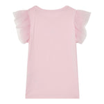Guess T-Shirt Tinta Unita con Tulle per Neonata K5RI22K6YW4NXX ROSA GUESS 