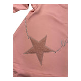 LIU JO abito in felpa girocollo tinta unita con stampa Rosa per Bambina KF4070XXX ROSA LIU JO 