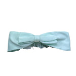 Le Bebe' Fascia Tinta Unita con Fiocco per Neonata LBG6438 VERDE ACQUA LE BEBE' 