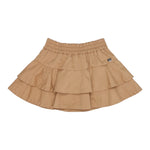 Monnalisa Gonna Tinta Unita con Balze per Bambina 17E701J BEIGE MONNALISA 