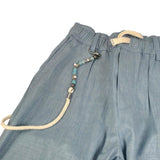 Please Pantalone Tinta Unita con Elastico In Vita per Bambino PE75130B73 POLVERE PLEASE 